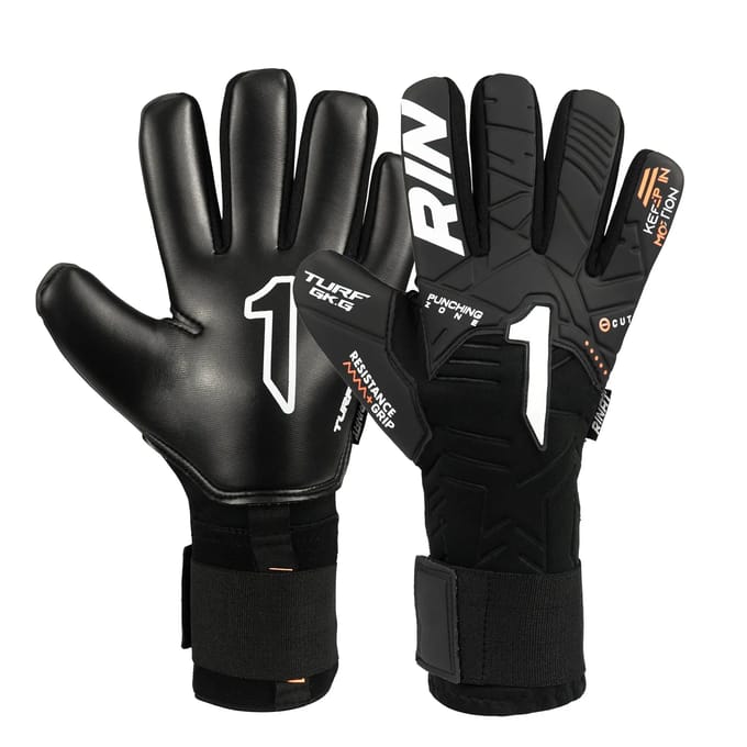 Rinat Kratos Turf Basic Junior Keepershandschoenen Zwart 4 Kinderen
