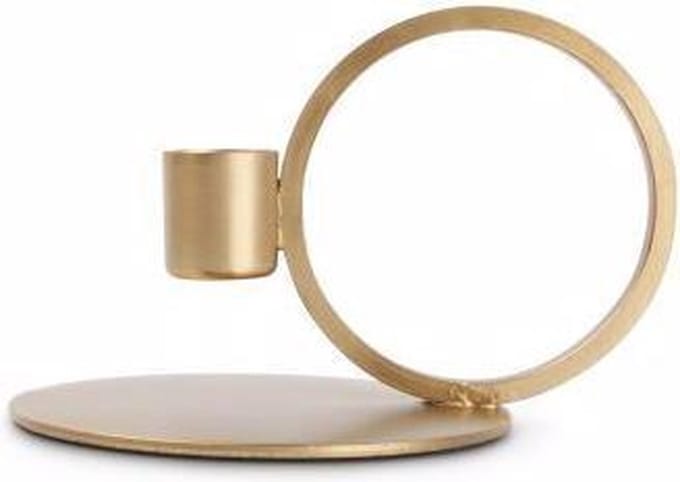 S|P Collection - Kandelaar 10xH9cm metaal goud - Pillar