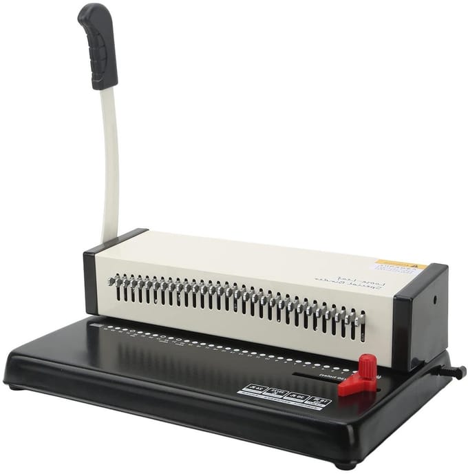 Losbladige Perforator - Papierpons Verstelbaar - Documenten Organiseren - Hoge Capaciteit 18 Vellen - A4 A5 B5 - Zwart