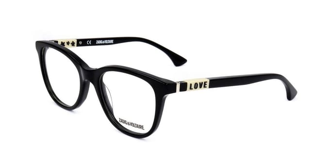 Zadig & Voltaire VZJ022 Shiny black 47/17/125 Kinderen Brilmonturen