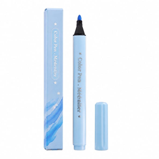 Aquarelstift voor kinderen - waterblauw - wasbare inkt - grote navulcapaciteit - basisverpakking