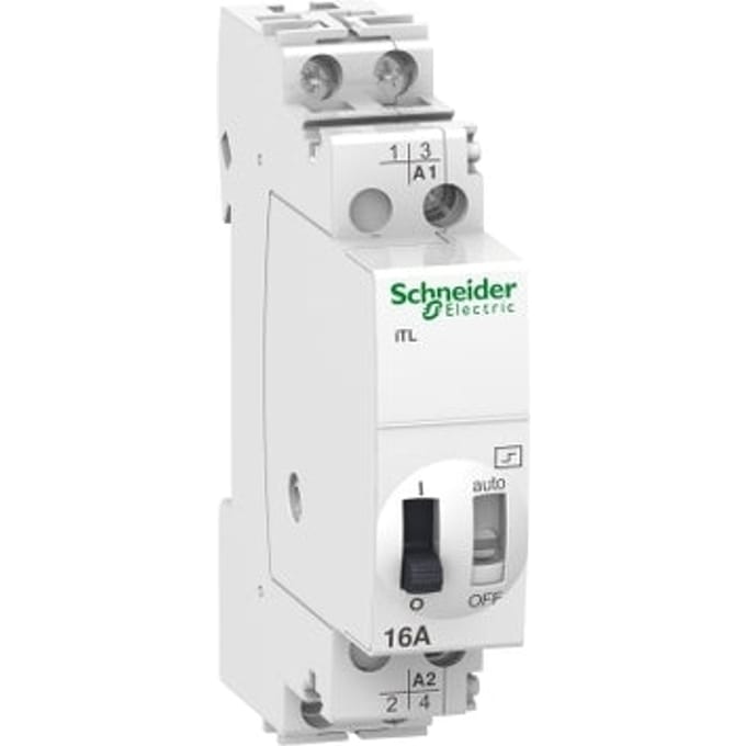 Schneider Electric Tick ??relay iTL 16A 2NO 48VAC/24VDC impulse pressure activation Width 18mm