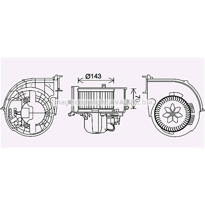 Interieurventilator AVA COOLING BW8574