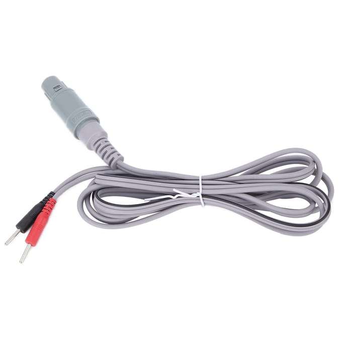 Câble Électrode Professionnel Portable Câble de Connexion Électrode Accessoire pour Machine de Massage TENS gray