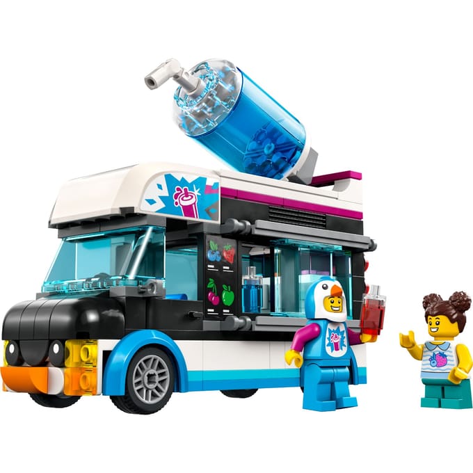 LEGO 60384 City Pinguïn Slush truck, Voertuigen Constructie Speelgoed voor Kinderen
