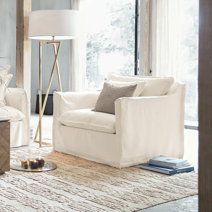 LOBERON Fauteuil Tienen crème