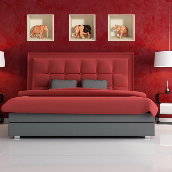 3D-effect olifantensticker 30 x 90 cm