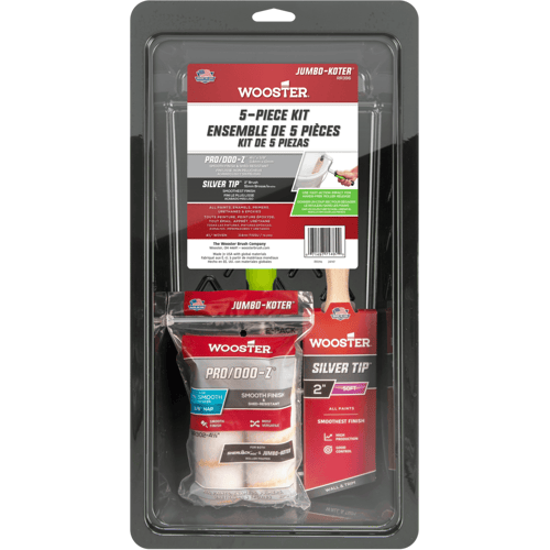 Wooster Jumbo-Koter Pro/Doo-Z & Silver Tip 5-Piece Kit   071497187529   Verf