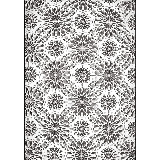 Sizzix A5 3D Embossing sjabloon " Kaleidoscope by Tim Holtz"
