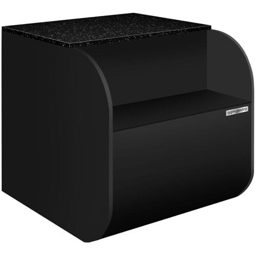 GGM Gastro Kassentisch - 1100mm - schwarze Front - Schwarzer Granit