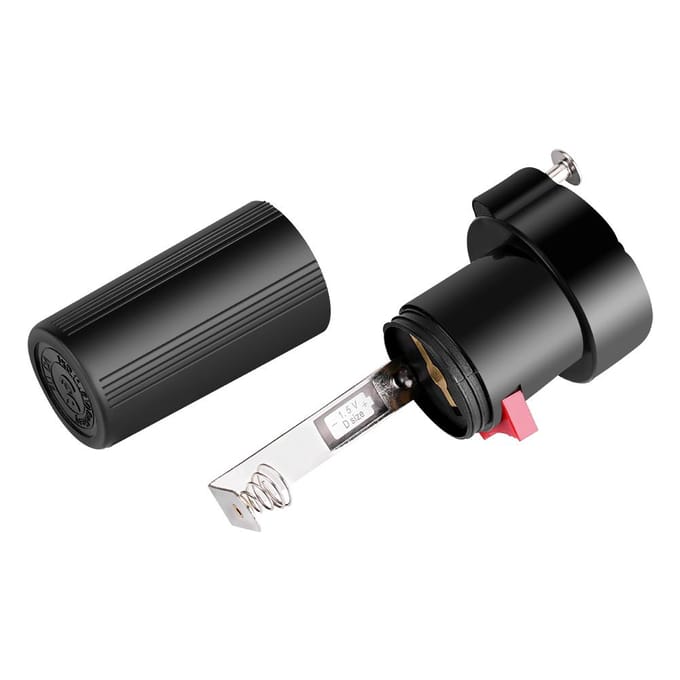 DC 1.5V D-formaat batterijgevoede solide barbecuegrill rotatormotor BBQ braadspit accessoire black