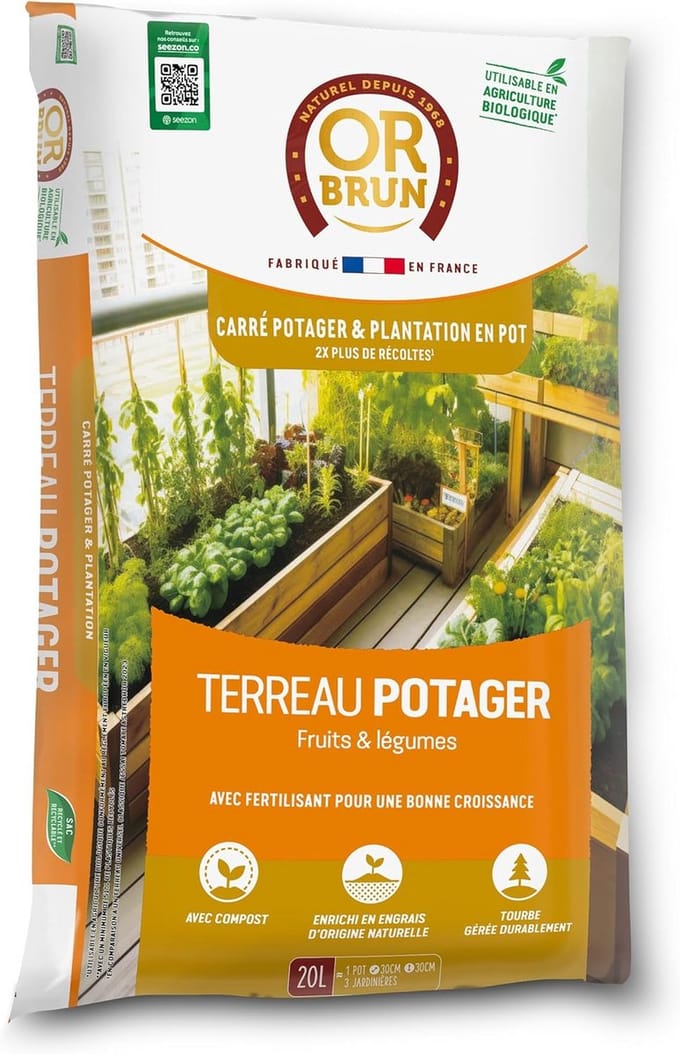 Potgrond voor Moestuin en Kweekbakken - 20 Liter