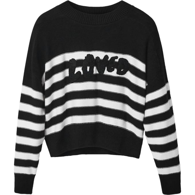 Desigual Dames Zwarte Trui