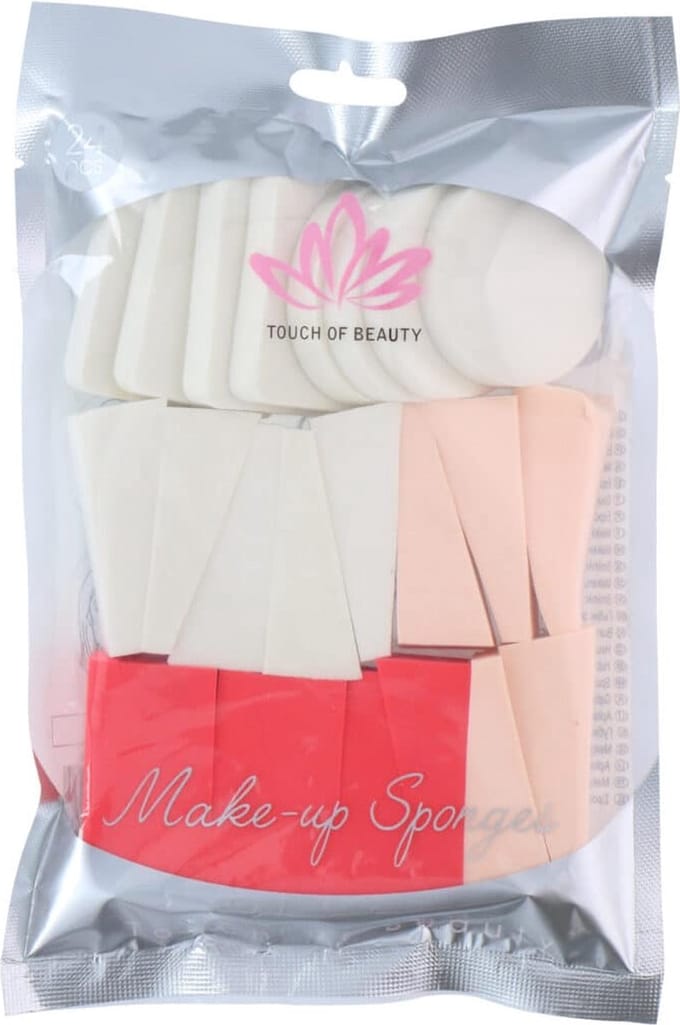 Touch of beauty - Make up sponsen - 24 stuks