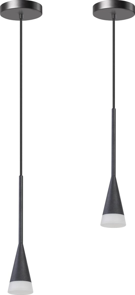 ETH Defender Hanglamp mat zwart excl. 1xGU10