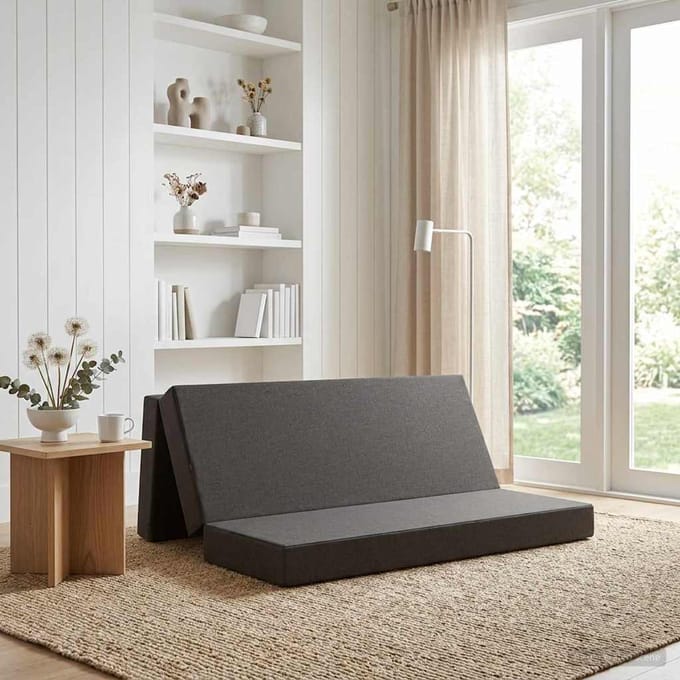 vidaXL - Vouwbare - Sofa - Bed - 200 - x - 67 - x - 45cm - Donkergrijs