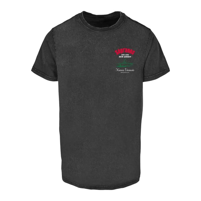 Merchcode Sopranos - Nuevo Vesuvio Heren Tshirt - S - Zwart