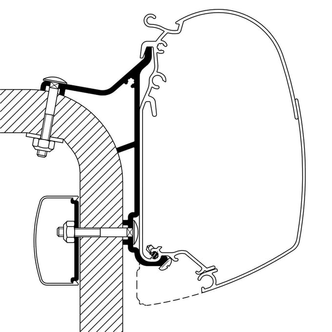 Thule Hymer B2 Klasse Adapter Serie 5 - 4,00m