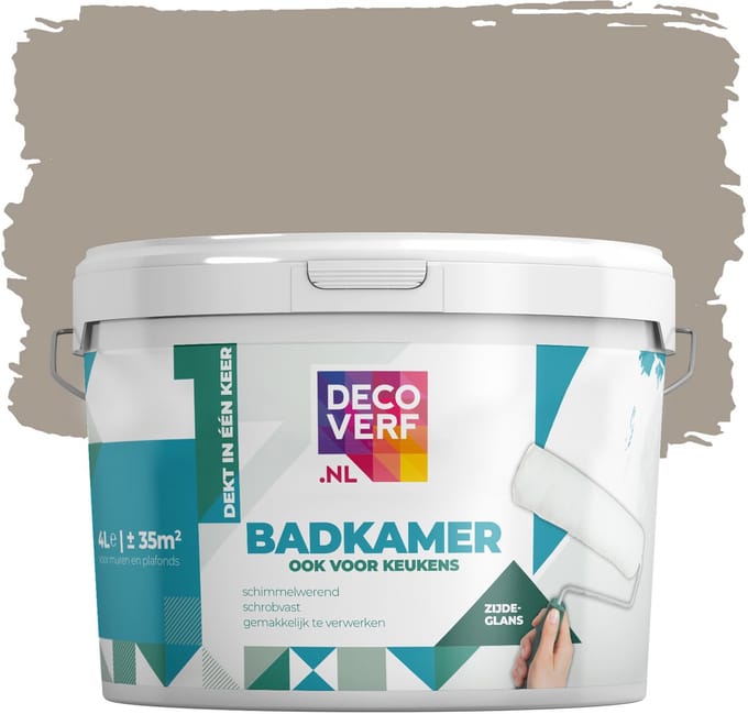 Decoverf badkamerverf leverbeige, 4L