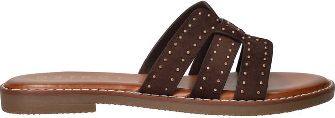 DSTRCT Slippers - Dames - Bruin - Maat:41