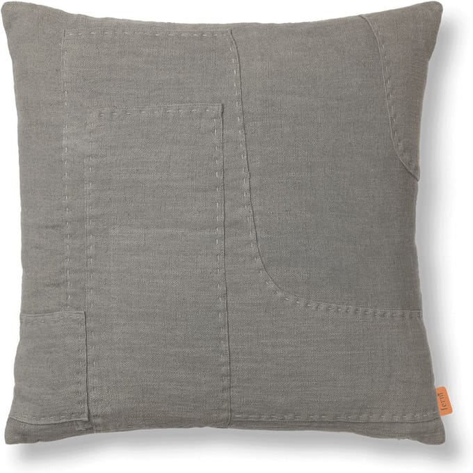 Ferm Living Verdomd kussen - blauw/grijs