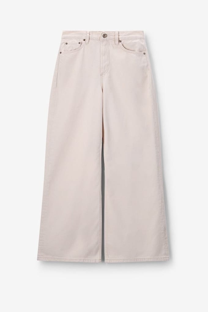 Sissy-Boy - Witte high waist wide leg jeans