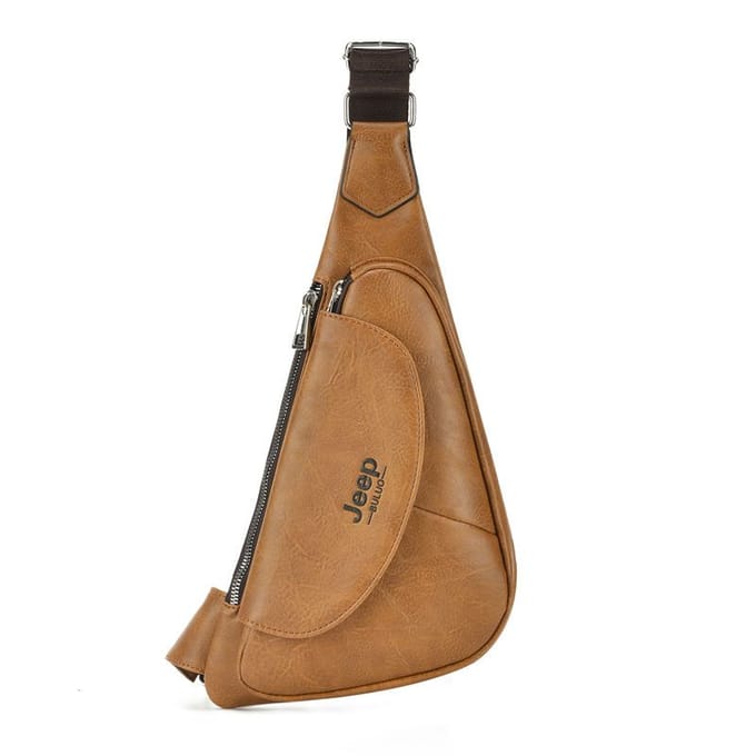 Heren Borsttas Crossbody Mode Casual Schoudertas Multifunctionele Sportrugzak brown