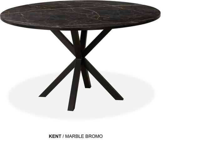 Maxfurn - Eettafel rond | Zeer krasvast | Kleur: Marble bromo | diameter 120cm