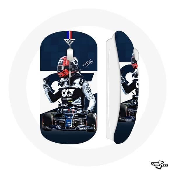 Souris sans fil - MANIACASE - Verstappen Formule 1 - Noir - Clé USB wifi incluse - Compatible Mac et PC
