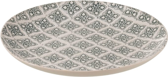 J-Line bord Decoratief Kousa - porselein - blauw/wit