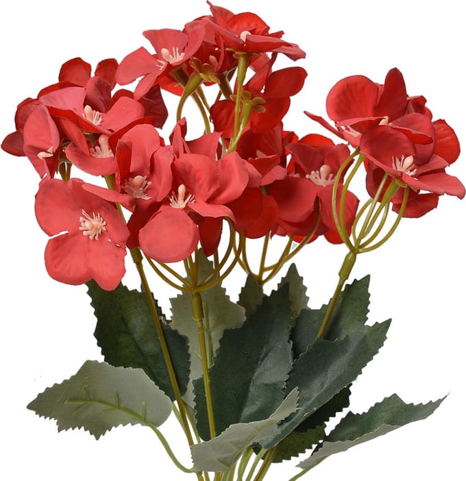 Clayre & Eef Kunstbloem 30 cm Rood Kunststof