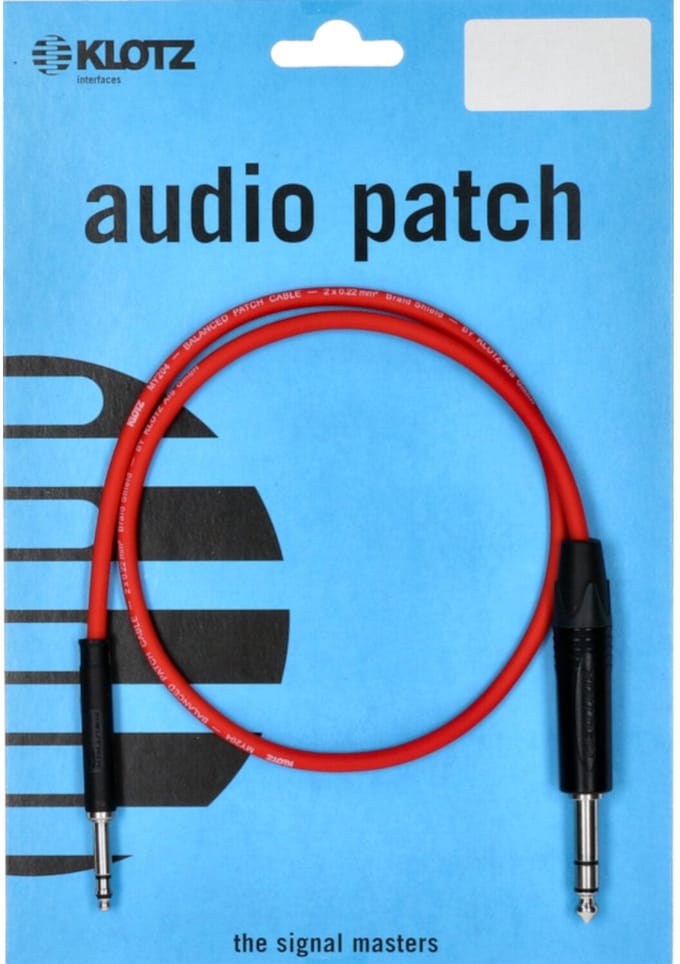 Klotz M4TS3-0060 Patchkabel 0,6 m - Stereo patch kabel