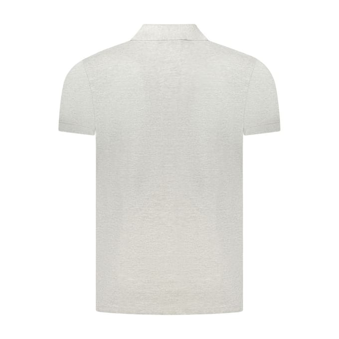 Cavalli Class Grigio Katoenen Heren Polo Shirt