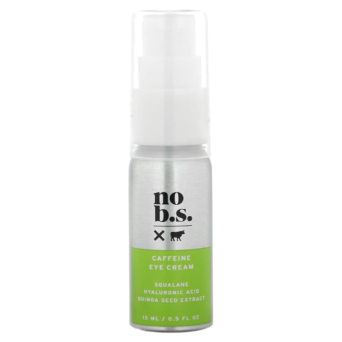 No BS Skincare, Caffeine Eye Cream, 0.5 fl oz (15 ml) white