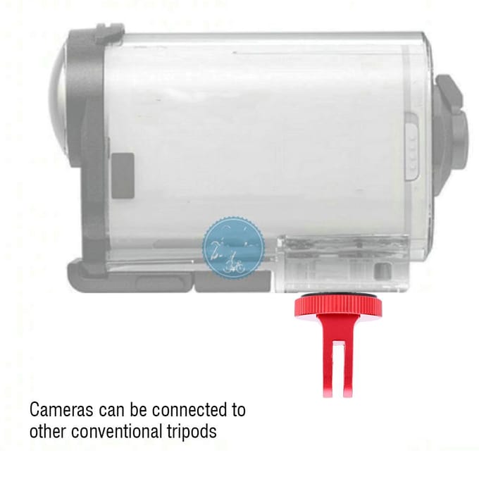 14 Mini Statief Mount Adapter Video Actiecamera Accessoire Aluminiumlegering (Rood) rood