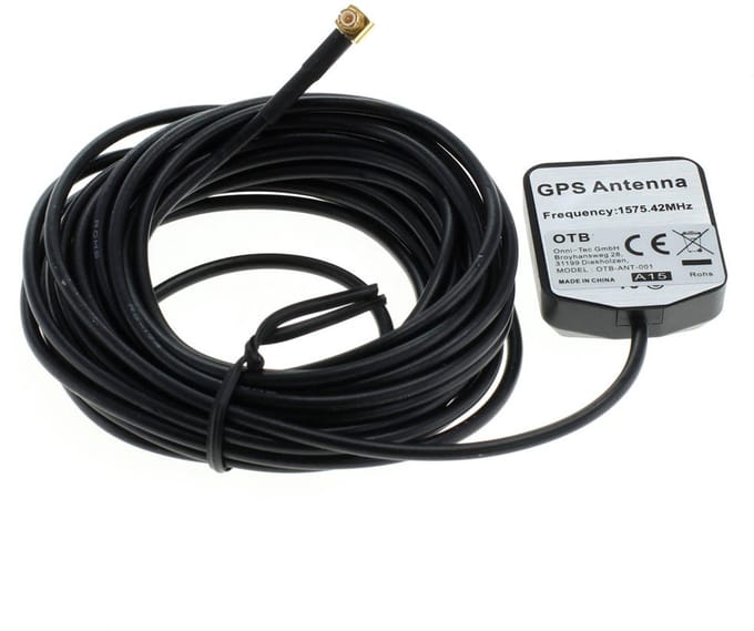 OTB GPS Antenne MCX, Magnetfuss 90 Grad Winkel-Stecker