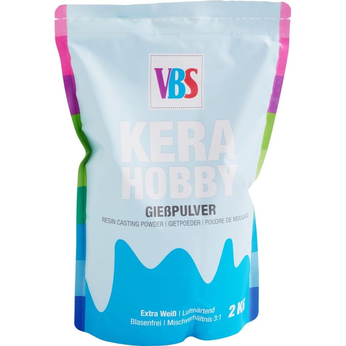 VBS Gietpoeder "KeraHobby", Wit - 2 kg