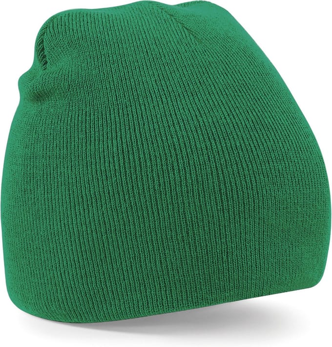 Beechfield pull-on beanie wintermuts - groen - volwassenen - 100% polyacryl - damesmuts/wintermuts