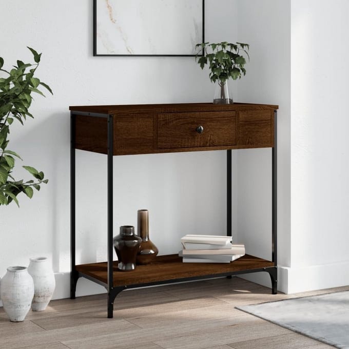 Wandtafel - Dressoir Kasten - Haltafel - Zwart - Industrieel - Design
