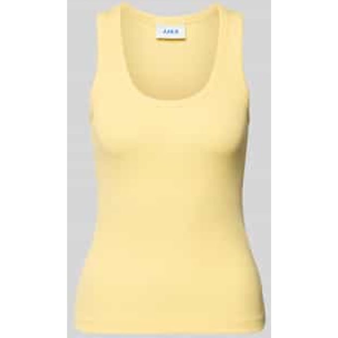 Tanktop met ribstructuur model 'FRIDA'