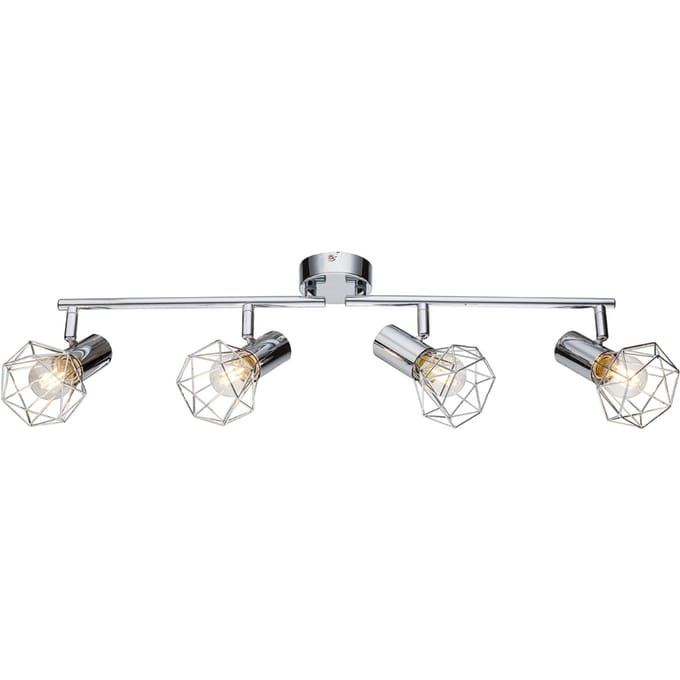 Spot - chroom - Xara I - metaal - opbouwspot - E14 - 54802-4 - Globo