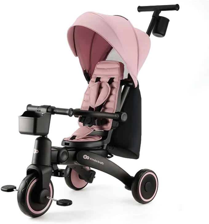 Driewieler - Kinderfiets - Buiten spelen - Modern en praktisch - 105 cm - Roze
