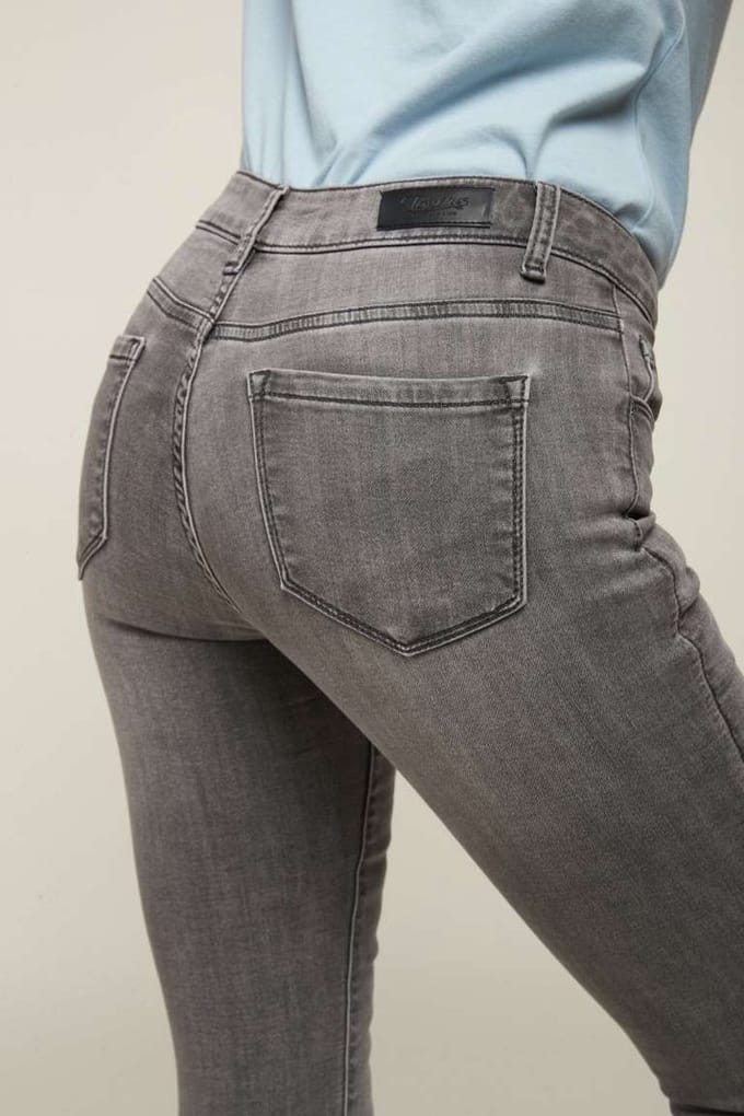 Broek Toxik3 normale taille slim fit jog grijs