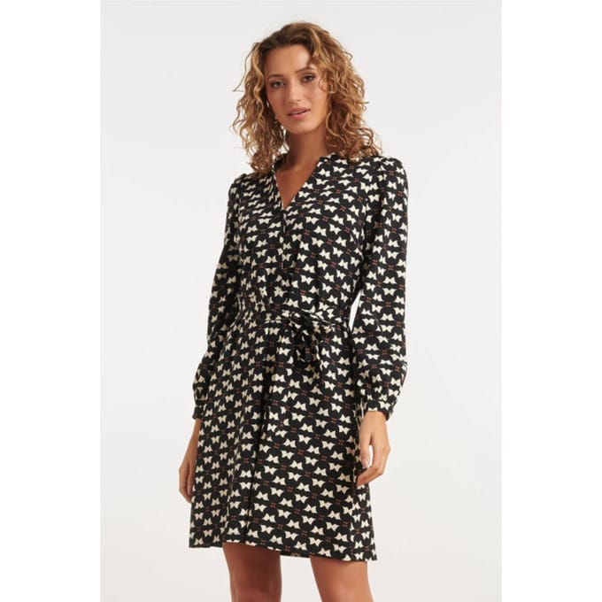 Smashed Lemon 24818 grafisch geprinte travel kwaliteit jurk |