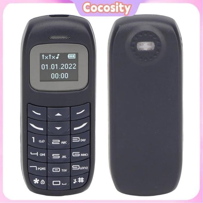 Mini mobiele telefoon - COCOSITY - BM70 - Dual SIM - Bluetooth - Blauw