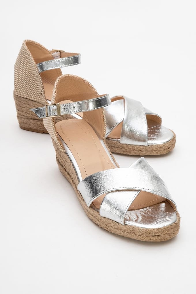 Miria Leren Platform Espadrille (Dames)