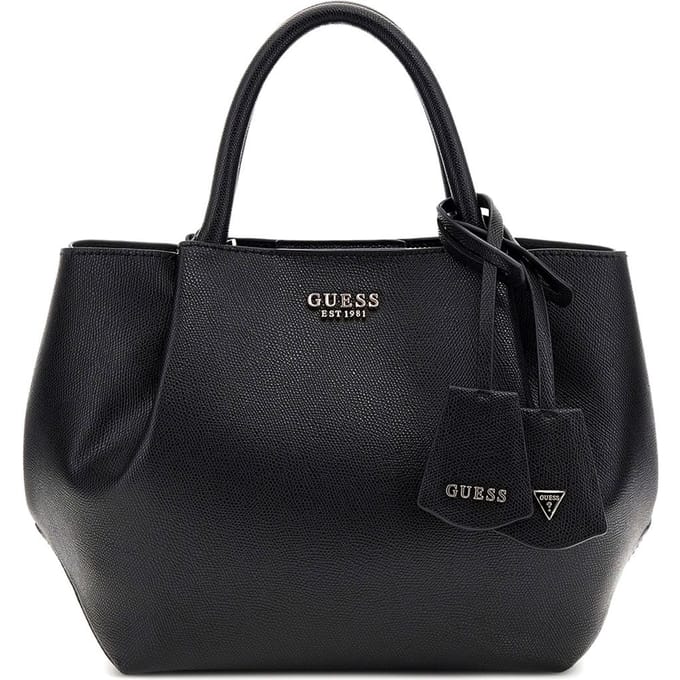 GUESS handtas schoudertas Amorette Girlfriend Satchel Black zwart