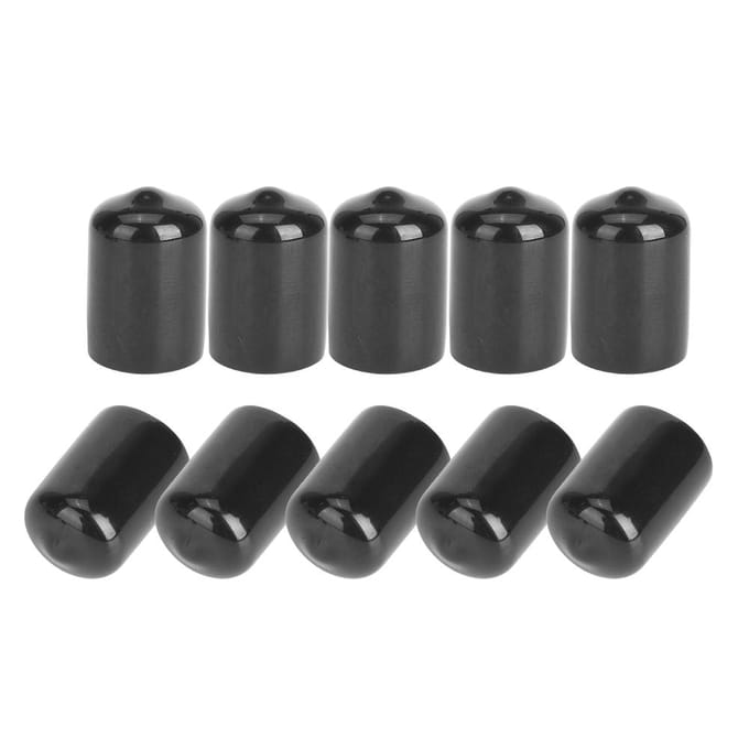 10 STUKS Rubber Duurzame Biljart Pool Keu Tip Beschermer Kleine Kop Club Beschermhoes Stick Cover Snooker black