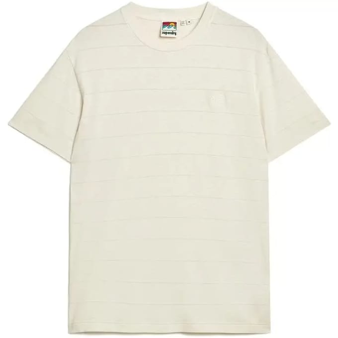 T-shirt met structuur van biologisch katoen Superdry Vintage