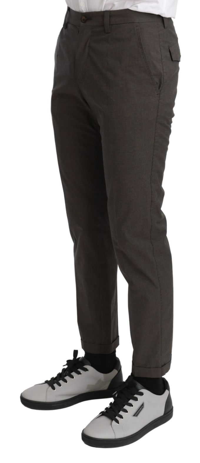 Dolce & Gabbana Bruine Casual Heren Broek 100% Katoen